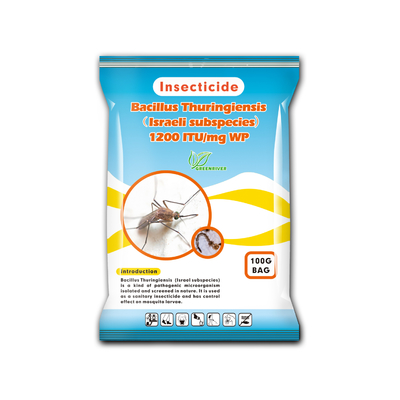 China Polvo blanco de Bacillus thuringiensis Insecticida para el control de larvas lepidópteros distribuidor 
