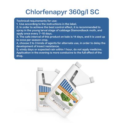 24%SC Chlorfenapyr Insecticide Acaricide Products For Ticks , White powder