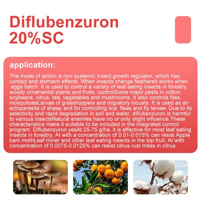 Insecticida para peces plateados profesionales / moscas blancas Diafentiurón 50%SC proveedor 