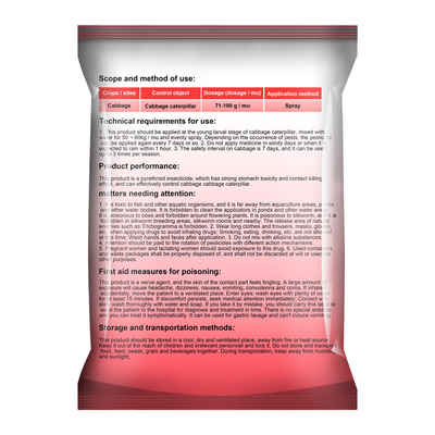 Lambda cyhalothrin 10% WP Insecticidas para el control de plagas CAS 91465-08-6 proveedor 