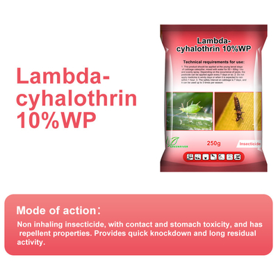Lambda cyhalothrin 10% WP Insecticidas para el control de plagas CAS 91465-08-6 proveedor 