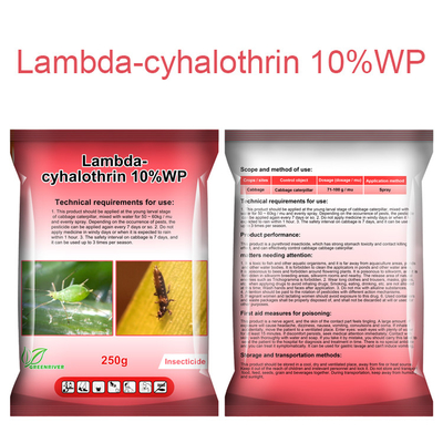 Lambda cyhalothrin 10% WP Insecticidas para el control de plagas CAS 91465-08-6 proveedor 