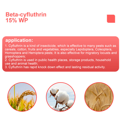 Cyfluthrin 8% + Beta-cipermetrina 2% WP Insecticidas para el control de plagas para vegetales proveedor 