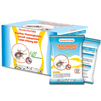 Polvo blanco de Bacillus thuringiensis Insecticida para el control de larvas lepidópteros proveedor 