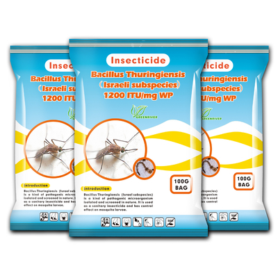 Polvo blanco de Bacillus thuringiensis Insecticida para el control de larvas lepidópteros proveedor 