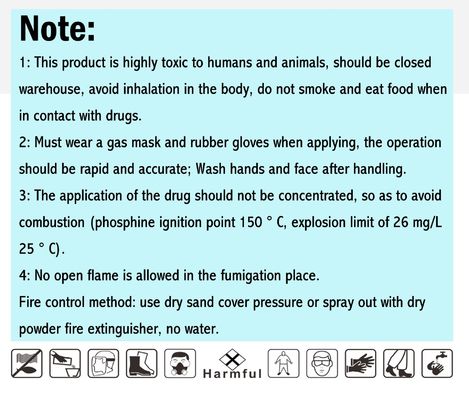 Aluminium Phosphide 56 Tablet Brodifacoum Rodenticide CAS 20859-73-8