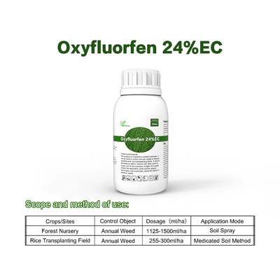 Oxifluorfeno en polvo blanco herbicida 24% EC herbicida pre-emergente 42874-03-3 proveedor 