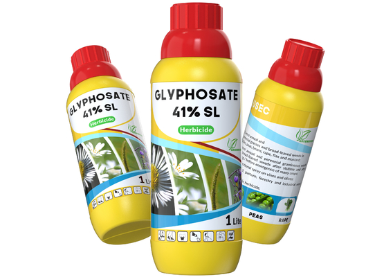Glifosato 41%SL Herbicida no selectivo herbicida de hojas anchas CAS 1071-83-6 proveedor 