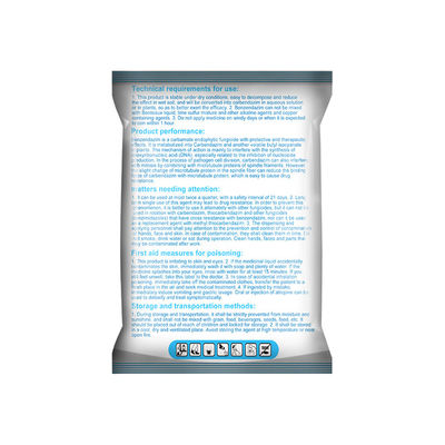 17804-35-2 Benomyl 50%WP Plant Fungicide / Tomato Plant Fungicide