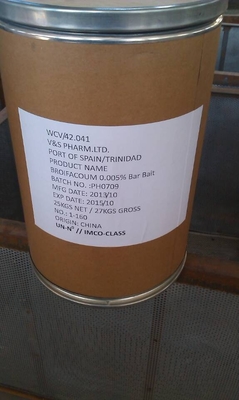 Matar eficazmente ratas y ratones Rodenticidas Brodifacoum 0,005% CAS 56073-10-0 proveedor 