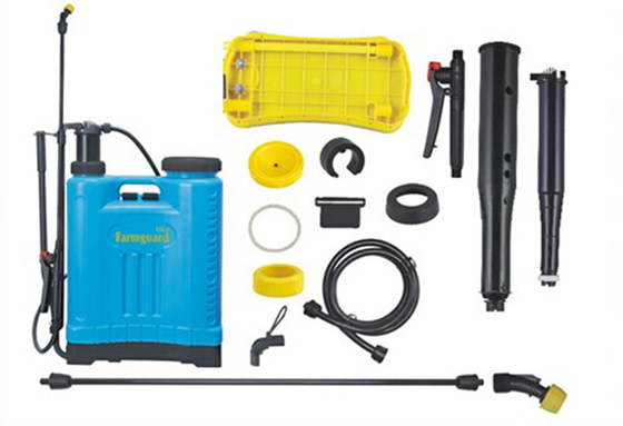 Amarillo, azul Sprayer Knapsack / Sprayer de mochila con pistola de plástico GR-12-02 proveedor 