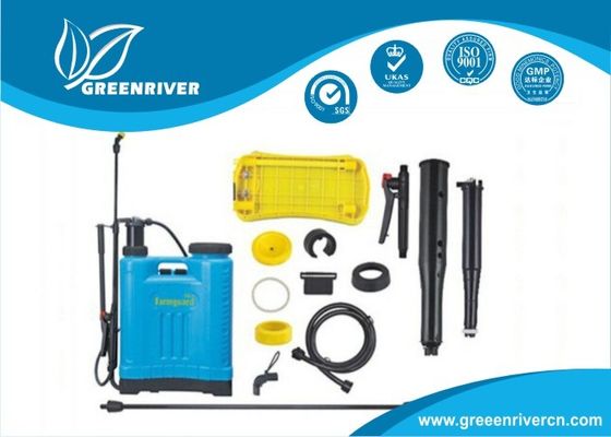 Yellow , blue Knapsack Sprayer / Back Pack Sprayer with plactic Gun GR-12-02