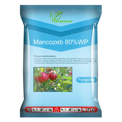Mancozeb 80%wp Fungicida para plantas CAS 8018-01-7, polvo amarillo grisáceo